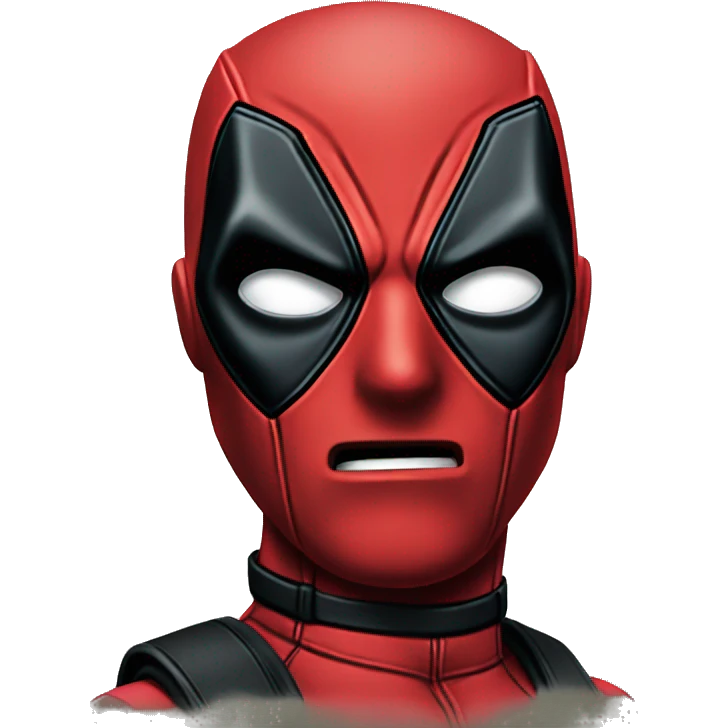 Deadpool telling silent emoji