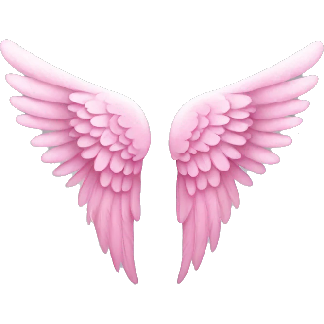 pink angel wings  emoji