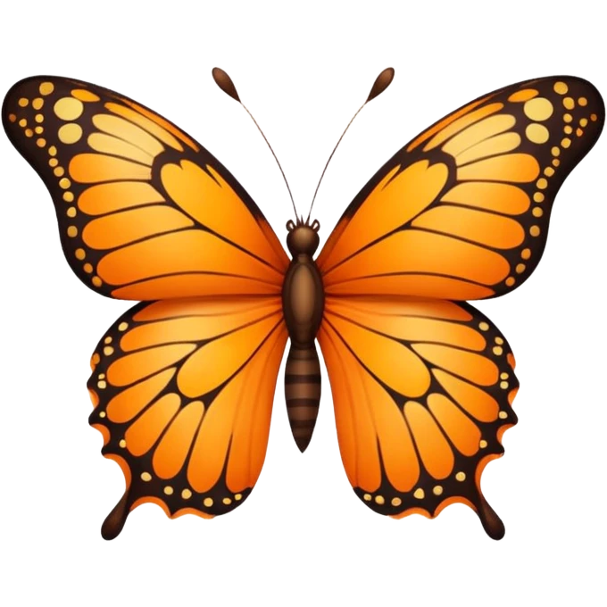 butterfly with leo print  emoji