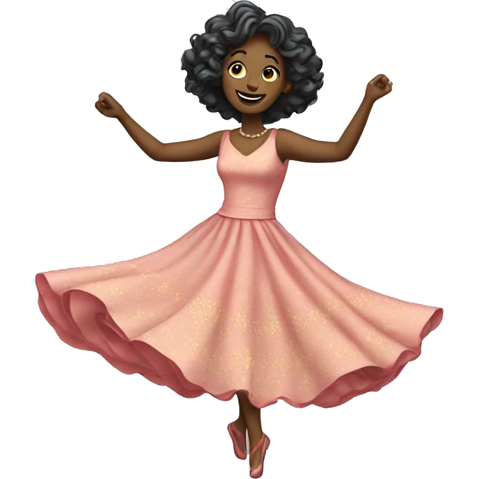 freen frock dancing lady emoji