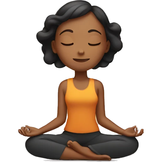 Girl Meditation emoji