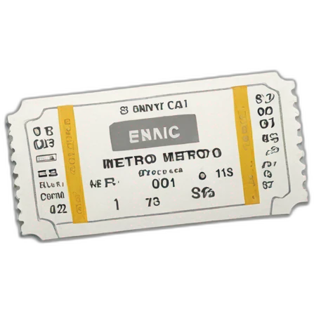 TICKET DE METRO emoji