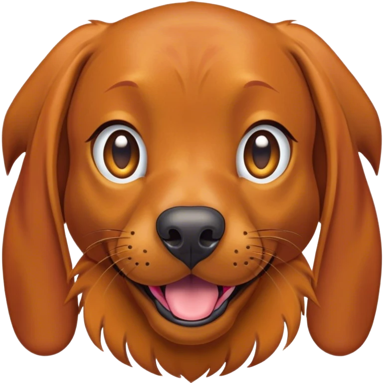 Cinematic Comical Vizsla Portrait Emoji, Head tilted dramatically with an exaggeratedly amused expression, featuring a striking rust and gold Fur with bold accents, wide, expressive amber eyes filled with playful disbelief, Simplified yet hilariously expressive features, highly detailed, glowing with a slightly sassy glow, high shine, dramatic yet playful, stylized with an air of cheeky mischief, bright and endearing, soft glowing outline, capturing the essence of a spirited and over-the-top companion, so meme-worthy it feels like it could side-eye its way into internet fame instantly! emoji