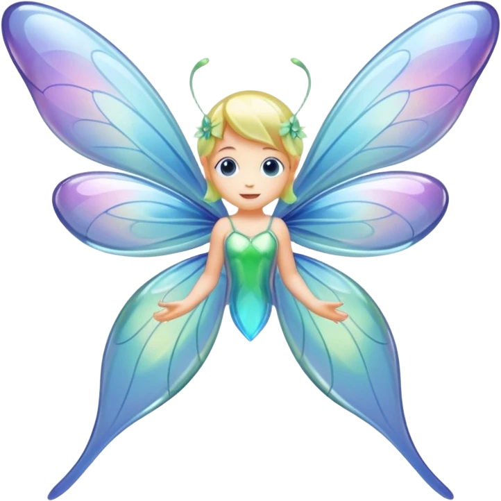small fairies with glass wings emoji