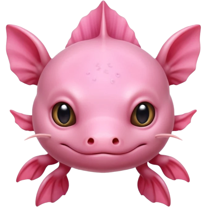 cute mexican pink axolotl emoji