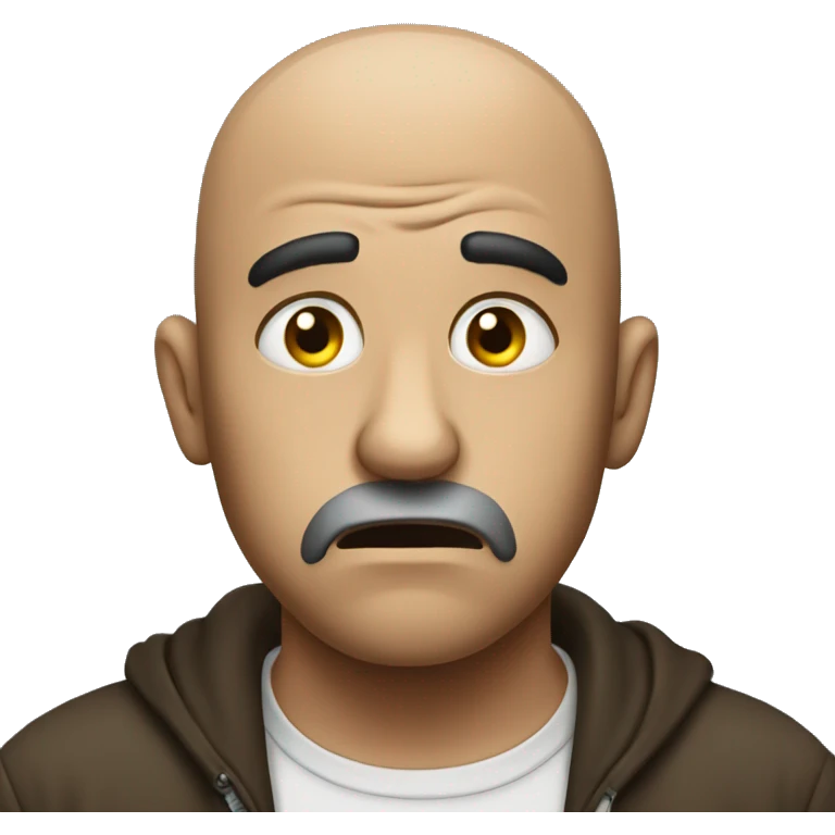 Betrayed man very sad emoji