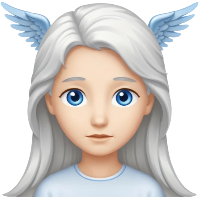 Angel with flowing silver hair





























 emoji