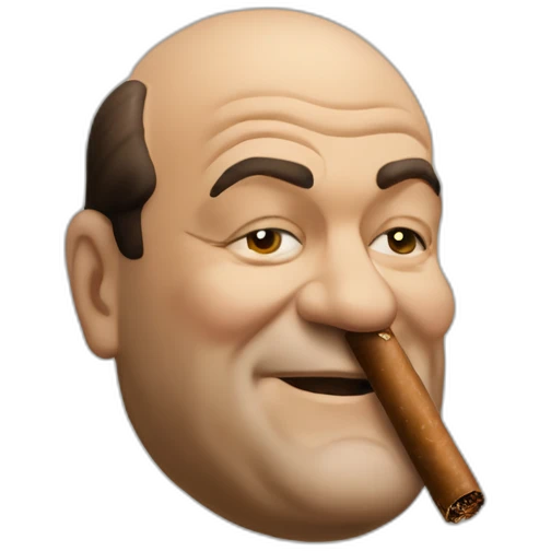 Tony soprano with cigar emoji