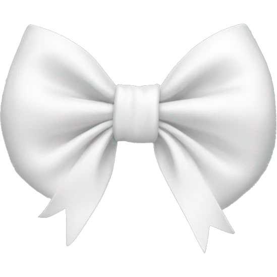 white bow emoji