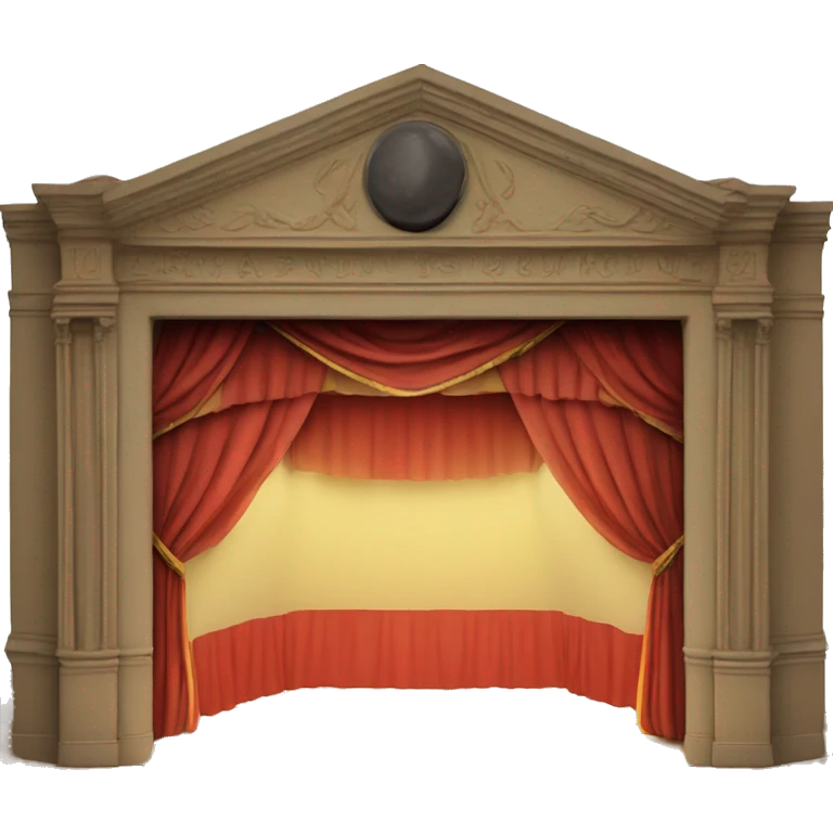 maquette theatre with lights set emoji