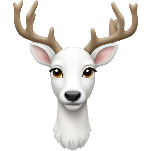 White deer emoji
