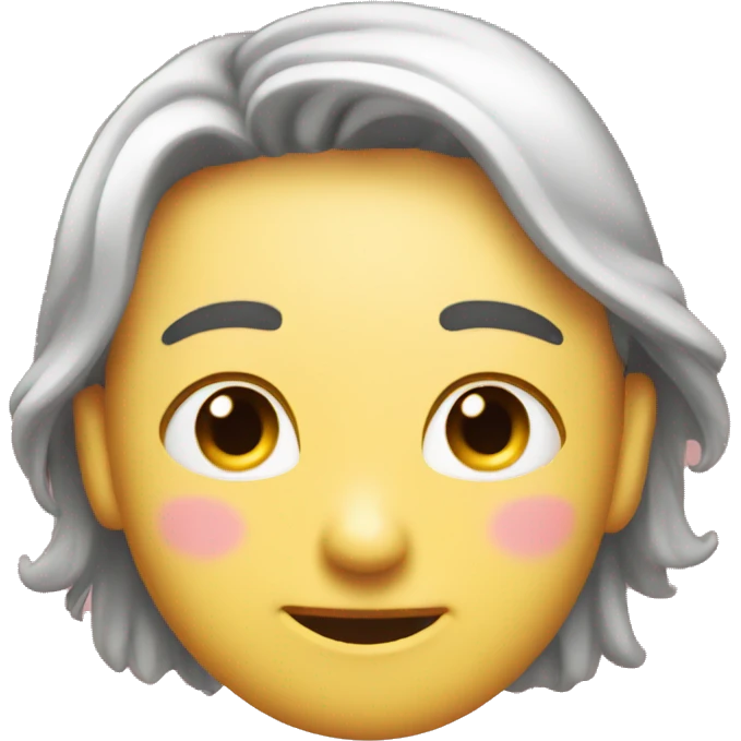 Flirt blush wink emoji emoji