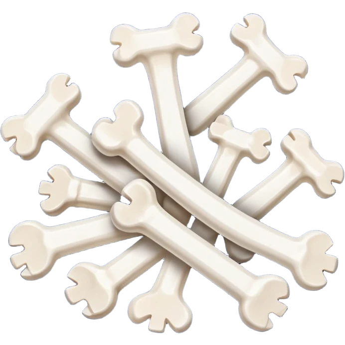 bouquet of dog bones  emoji