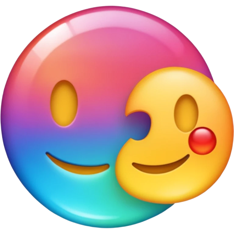 Emoji word “Metafora”, each letter as a metaphor, glossy emoji style, bright gradient, rounded vector, transparent background, PNG emoji