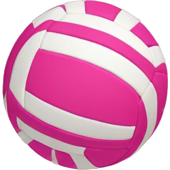 aesthetic pink volleyball emoji