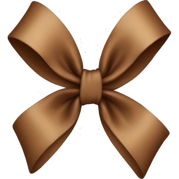 brown bow emoji