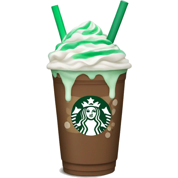 Peppermint Starbucks Frappuccino  emoji