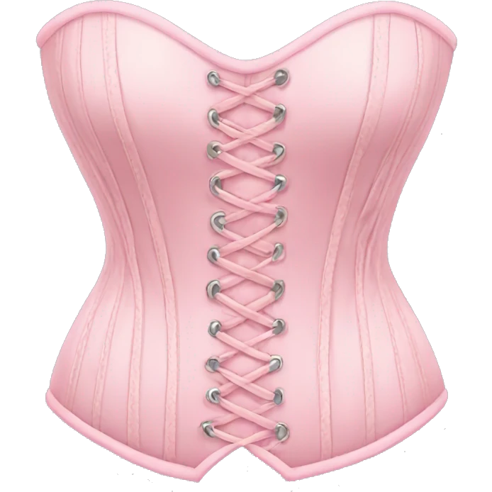 Pastel pink corset  emoji