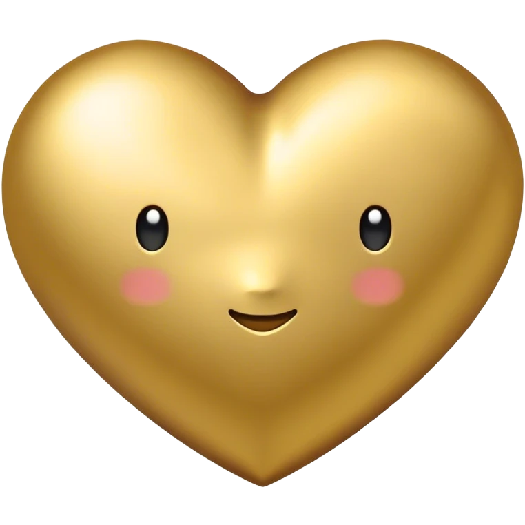 Gold heart emoji