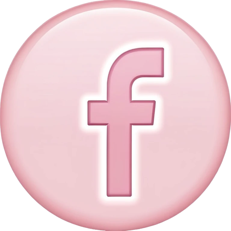 Light pink facebook emoji