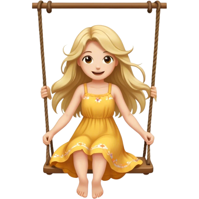 Girl on the swing  emoji