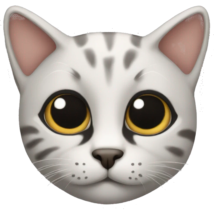 cat with big black nose emoji