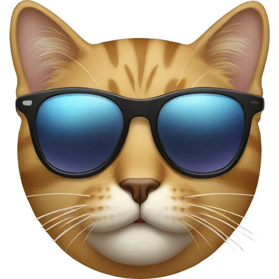 Cat with sunglasses emoji