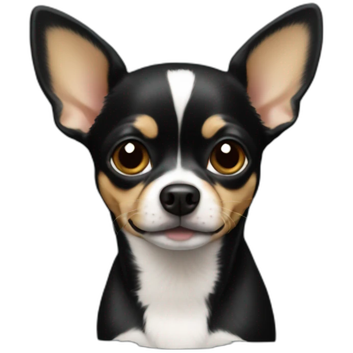 Chihuahua black emoji