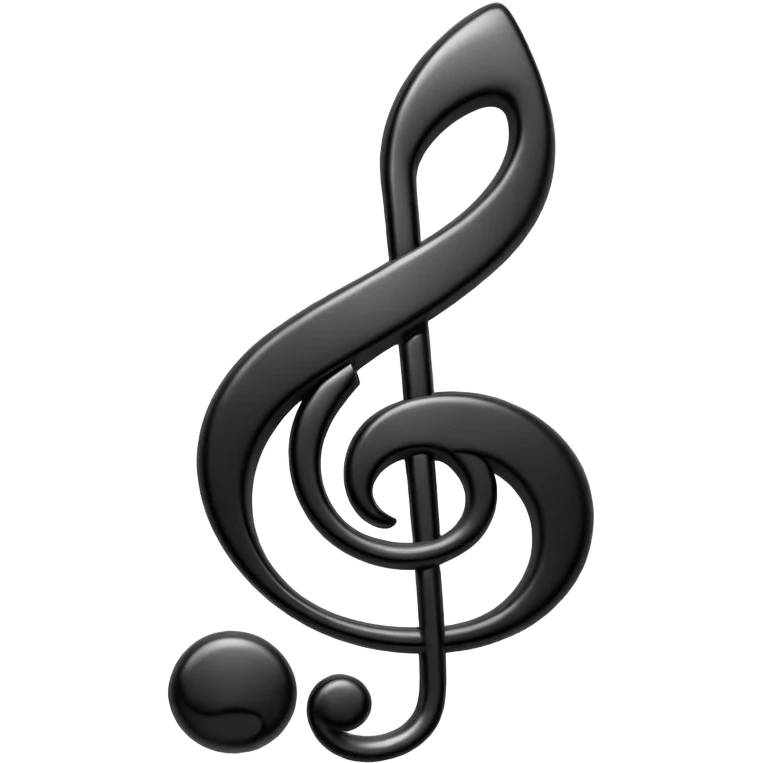 black music note emoji