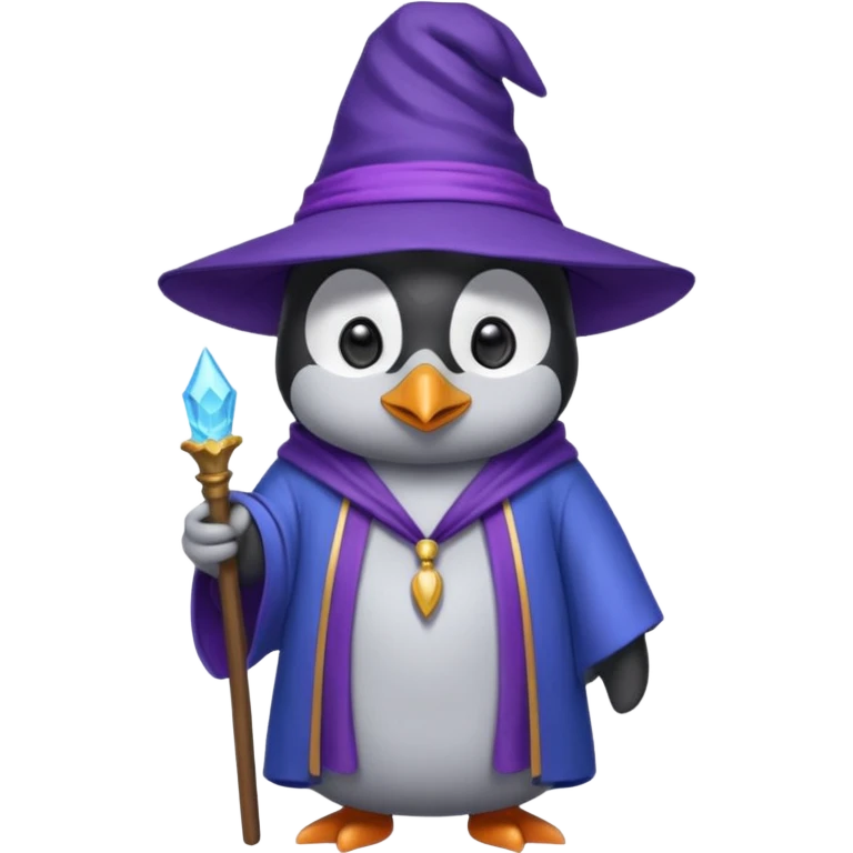 Penguin Wizard emoji