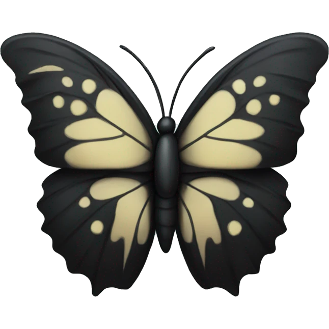 black emo butterfly emoji