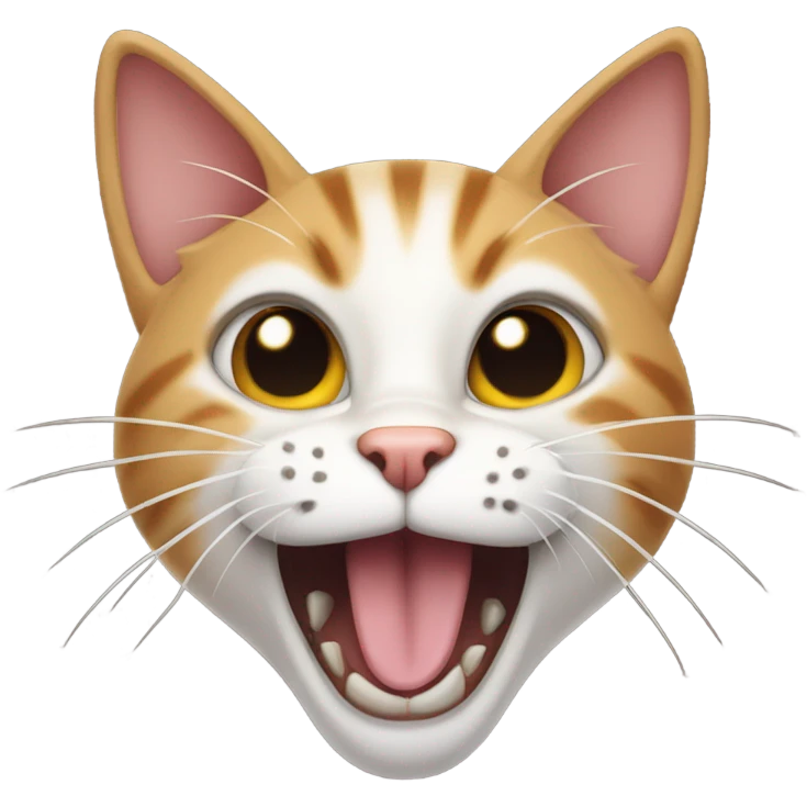 Cat saying meow emoji