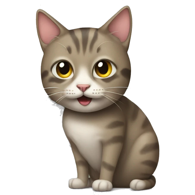 cat with trash emoji
