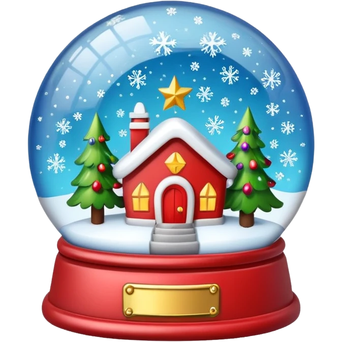 snow globe cristmas emoji