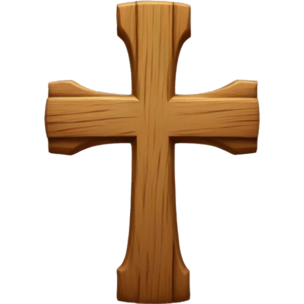 Wooden cross emoji