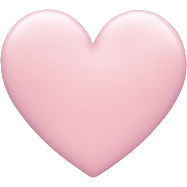 Light pink love heart emoji