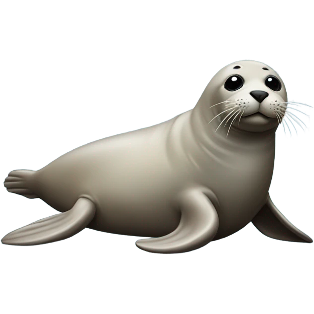 tired seal lying down emoji