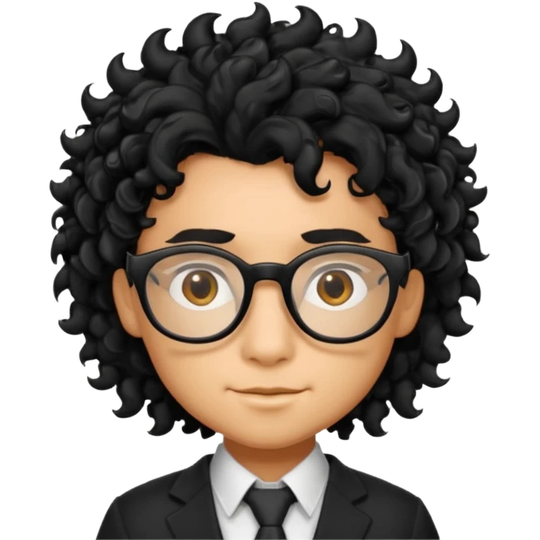 Un dragón con LENTES negros CABELLO COLOCHO Y CON FLOW  emoji