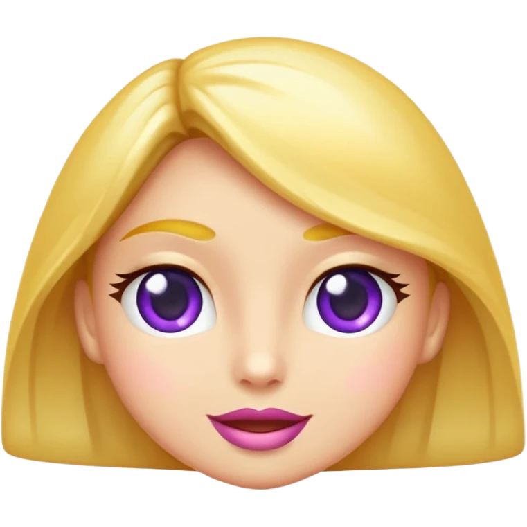 Moño  en color lila emoji