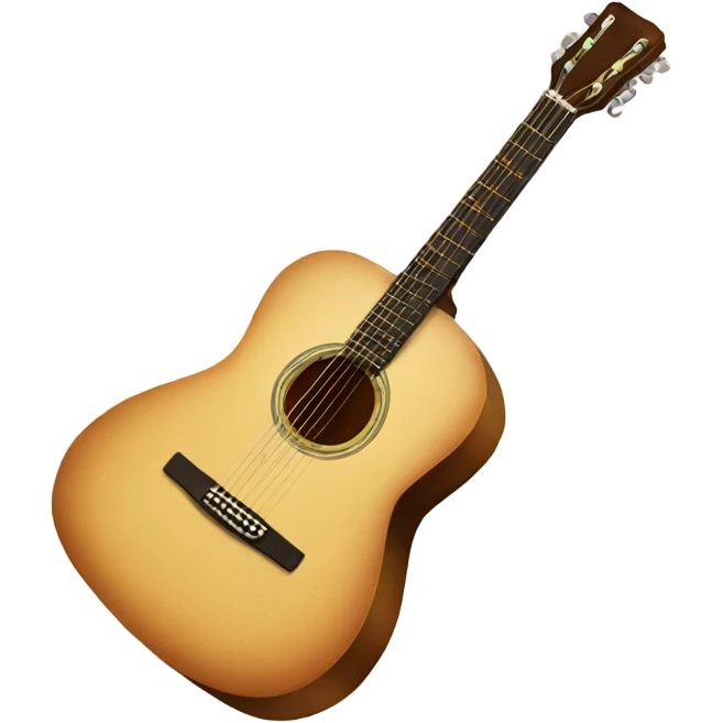 Acoustic guitar emoji