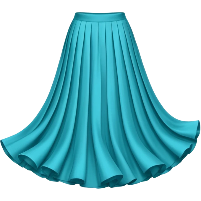 Long blue green turquise skirt emoji