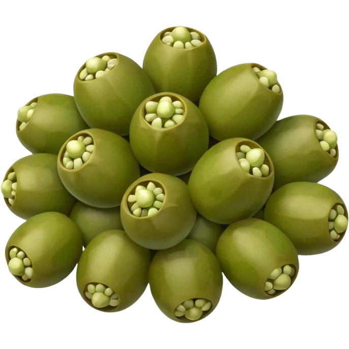 a small pile of capers, simple, clear emoji