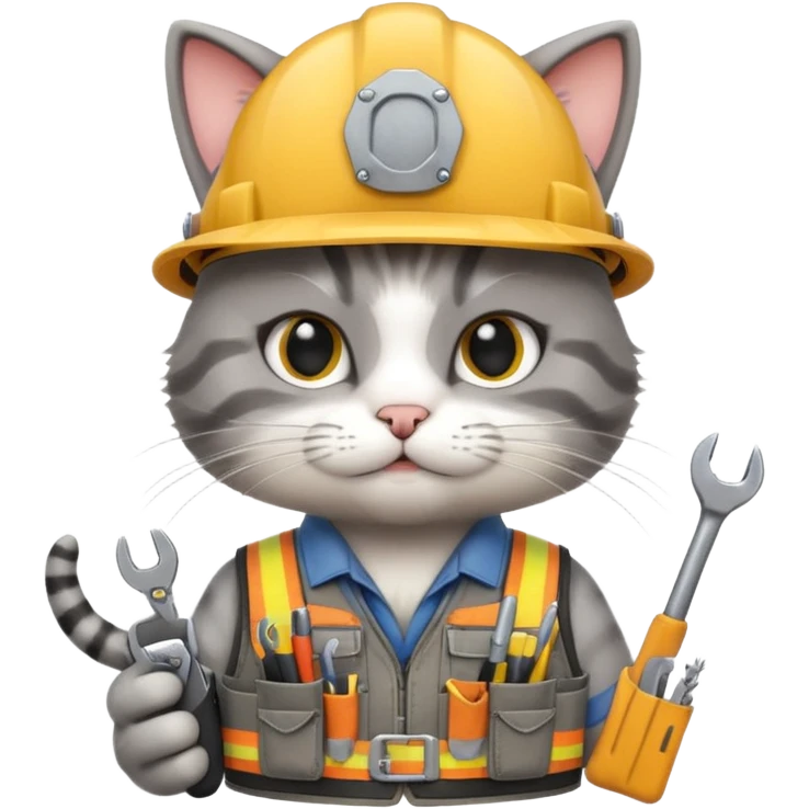 Cat engineer  emoji