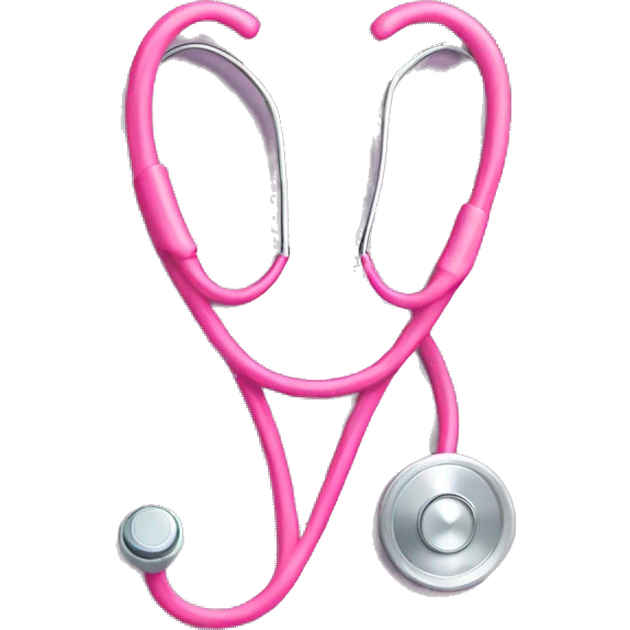 Cute pink Stethoscope  emoji