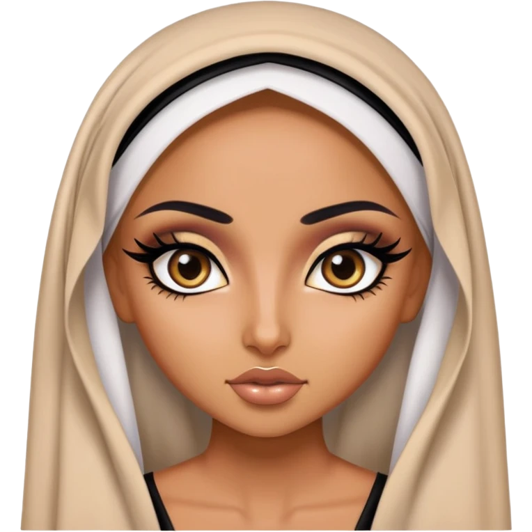 arabian, pretty eyes, black eyeliner, pretty bratz baddie emoji