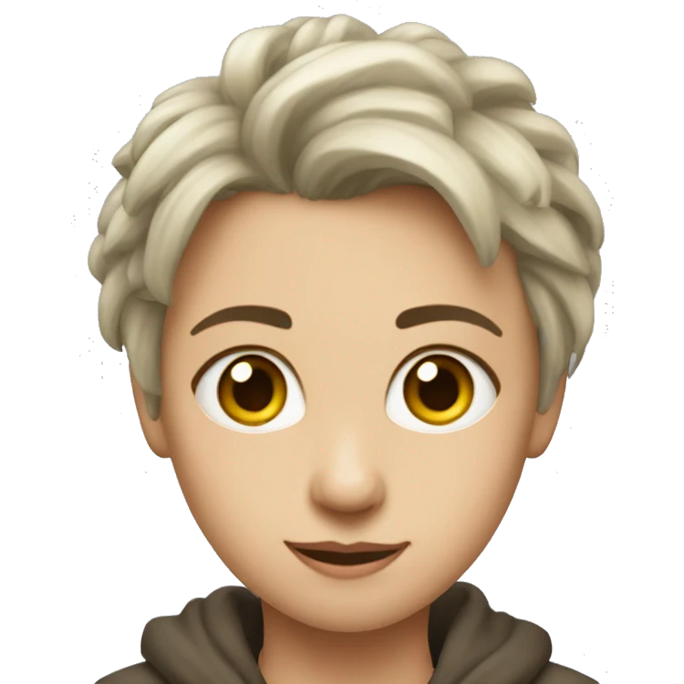 девушка с рыжим котом emoji