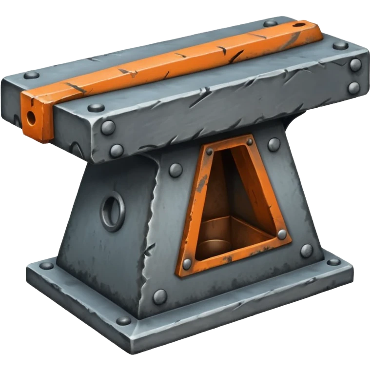 Rectangular anvil with one cone-like end emoji