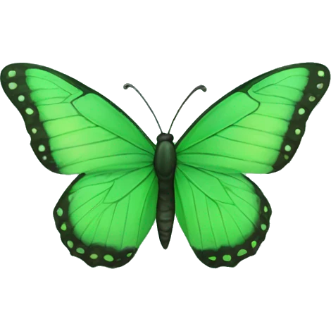 Green butterfly  emoji