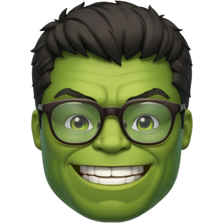 hulk com oculos emoji