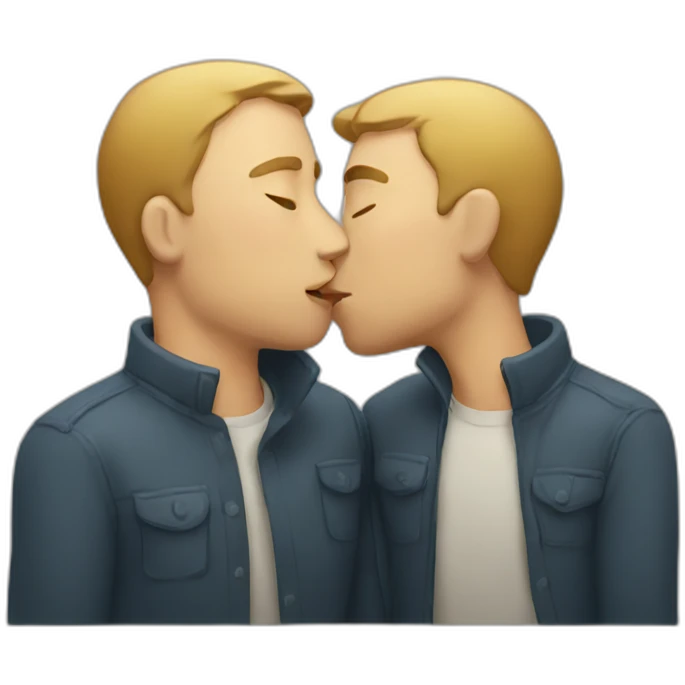 men-kissing emoji